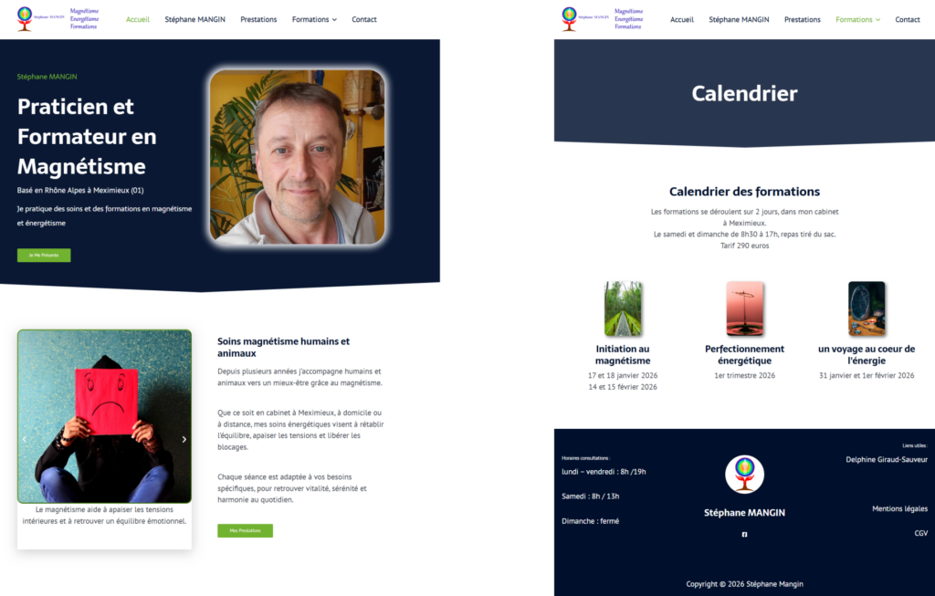 portfolio site energie