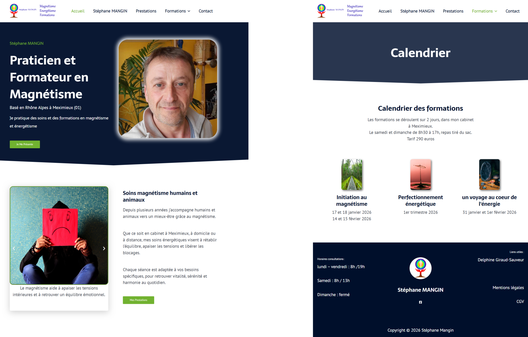 portfolio site energie